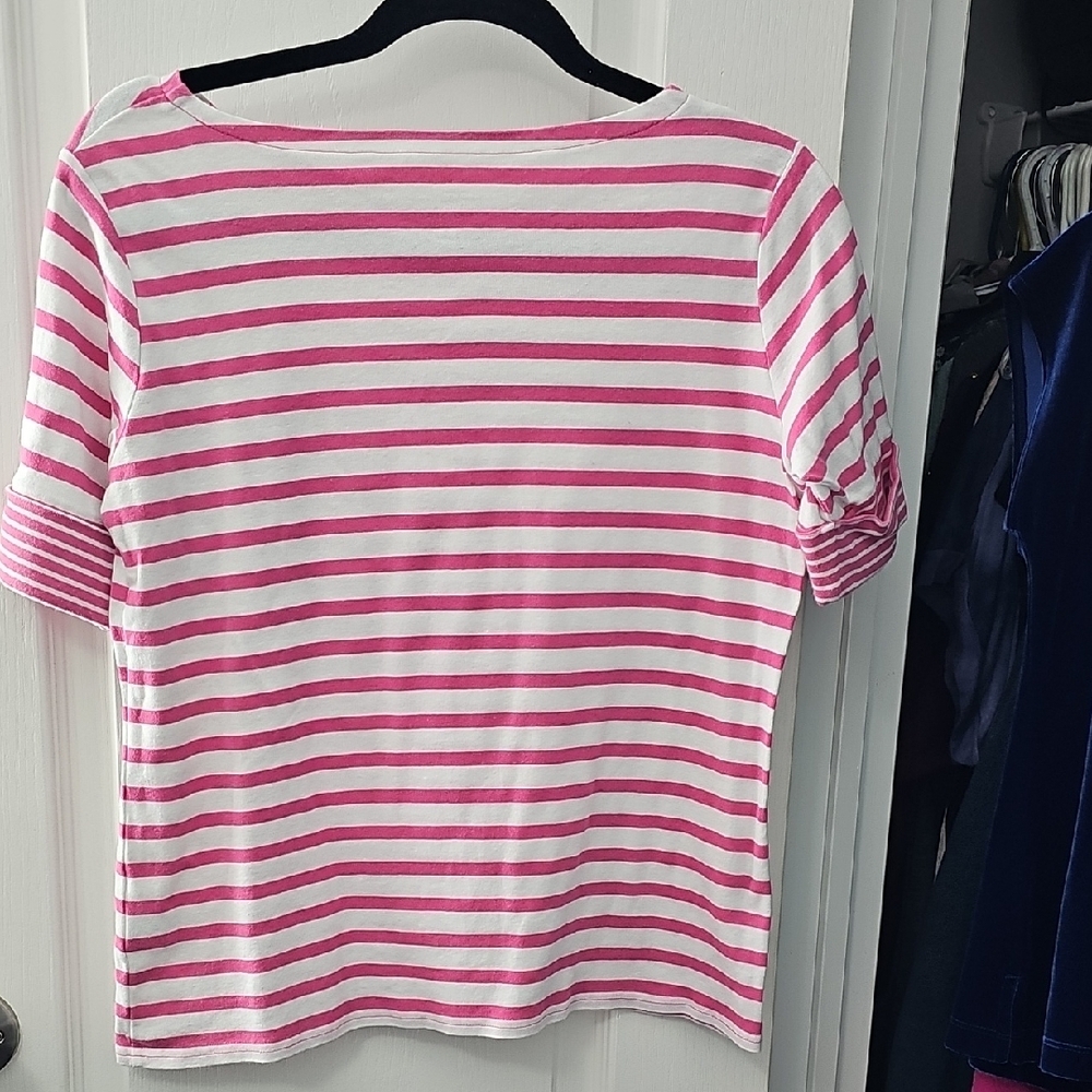Pendleton Pink and White Striped Top - Picture 3 of 3